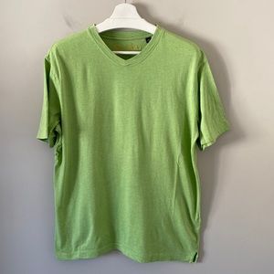 Robert Graham Heathered Green Short Sleeve Tee